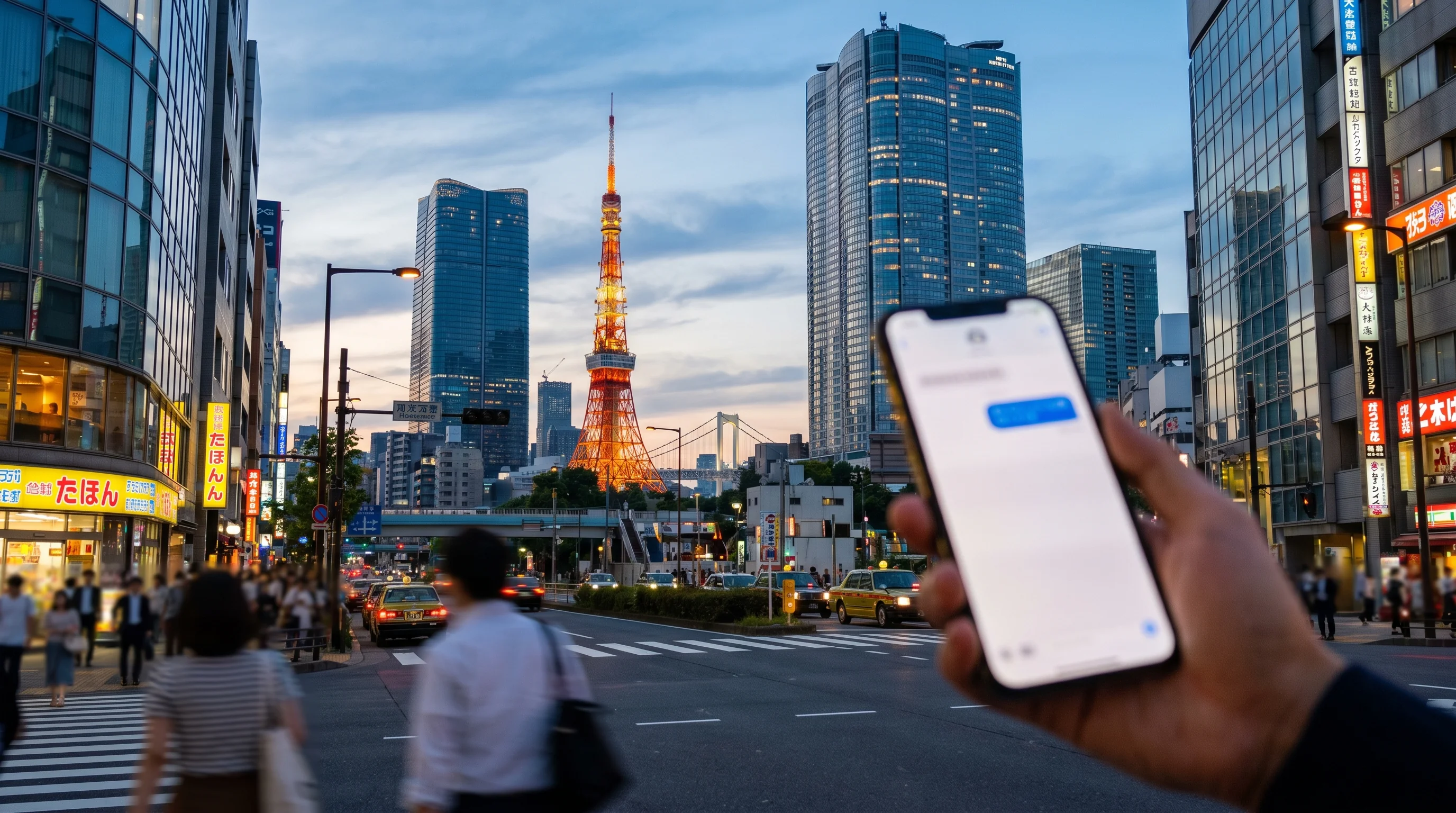 港区の街並み / 店舗集客のAI検索最適化（AIO）のイメージ