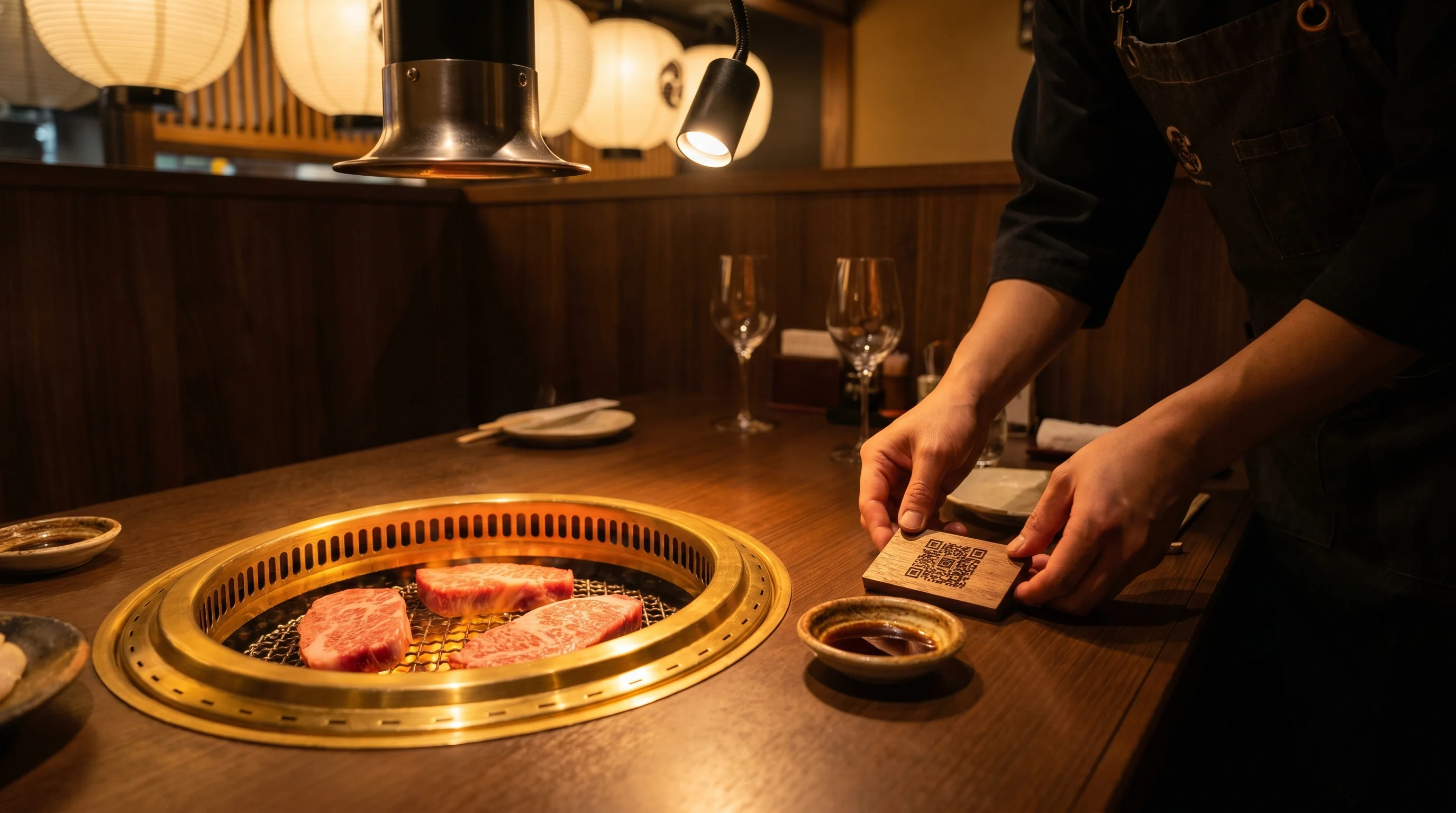 焼肉屋のGoogle口コミ依頼シーン